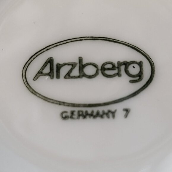 70's Arzberg Germany MCM Yellow Porcelain Tea Coffee Pot Trivet Warmer - Picture 4 of 4